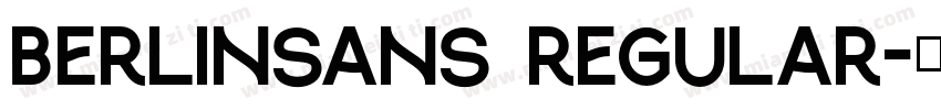 Berlinsans Regular字体转换